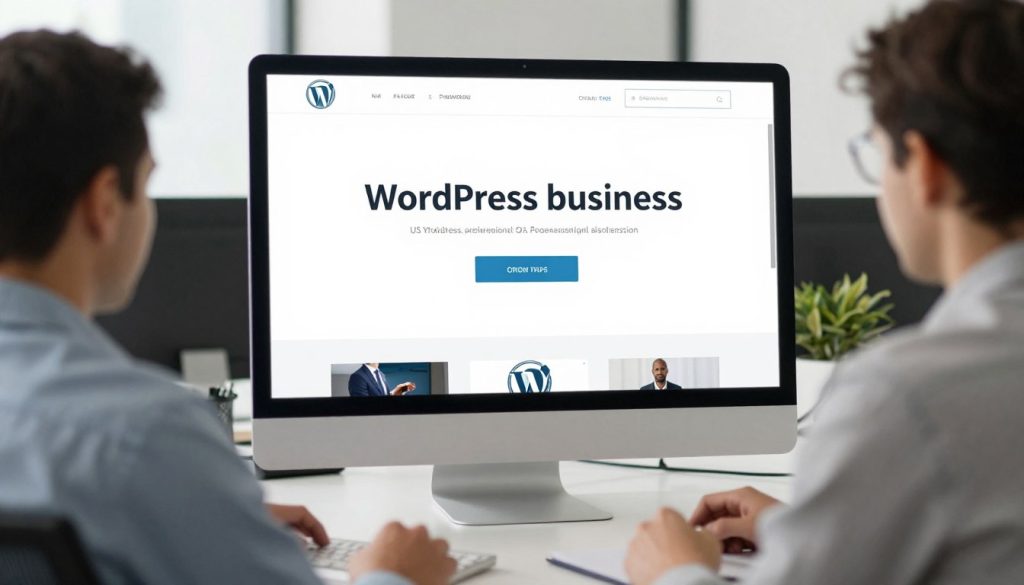 WordPress website development agency planning a business website